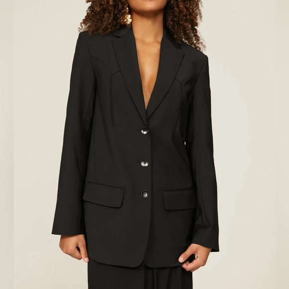 SOLD Tibi Tropical Wool Western Blazer - Picture 11 of 13